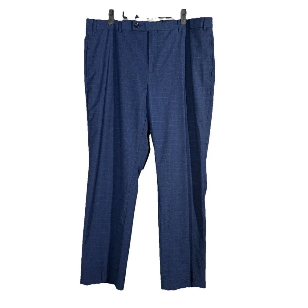 Polo Ralph Lauren Pants Men 38 x 30 Blue Flat Front Dressy Preppy Trousers